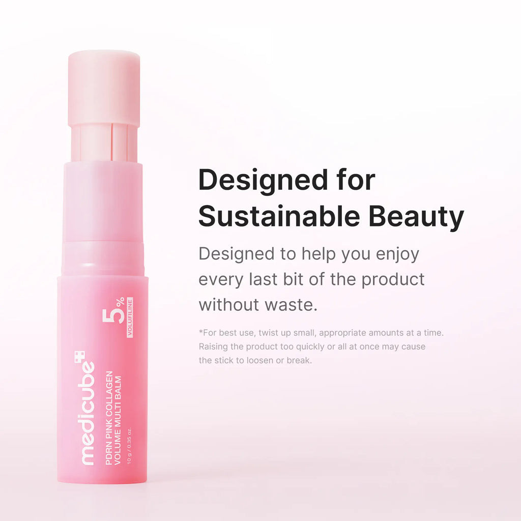 [NEW] [Medicube] PDRN Pink Collagen Volume Multi Balm | All in One Volufiline, PDRN, NAD Stick for Youthful-Looking, Helping Look of Fine Lines, Firming Care, Anti-Aging Care | for Under-Eyes, Neck, Forehead, Smile Lines, Lip Care | Korean Skincare